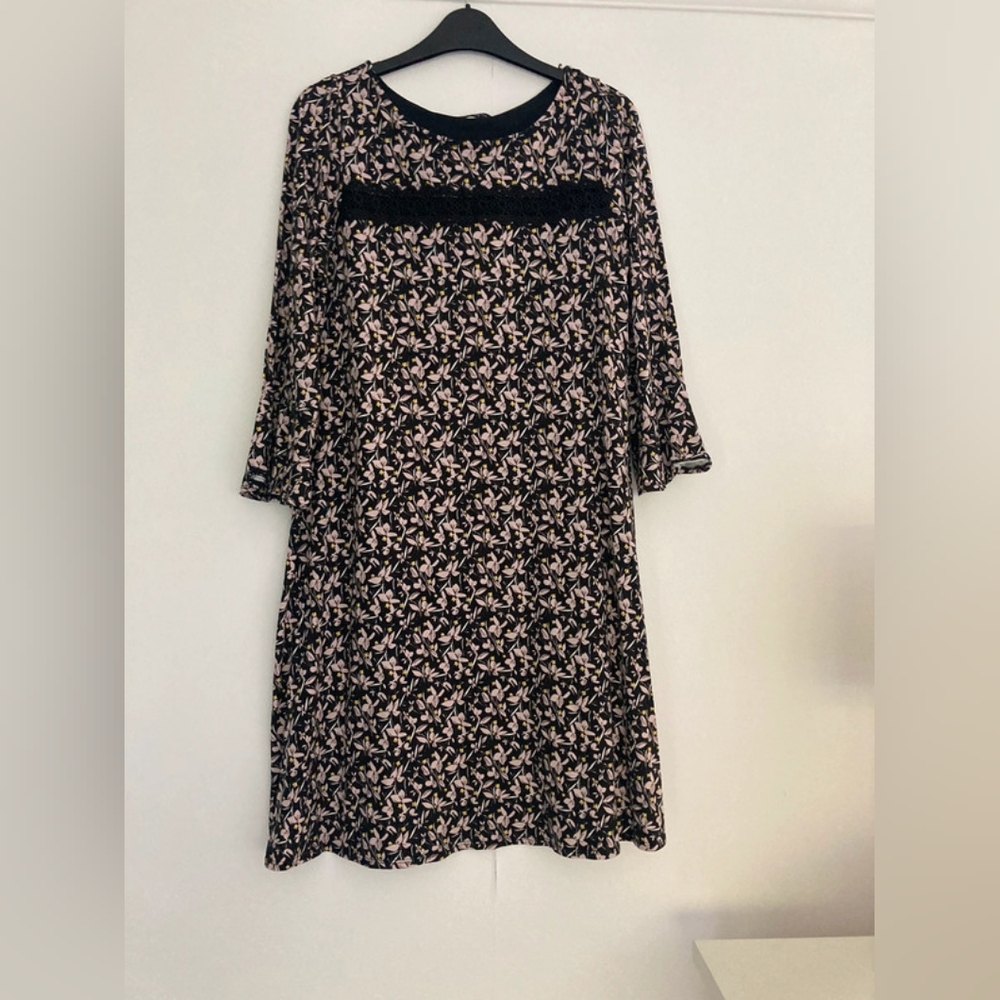 Floral Black Dress